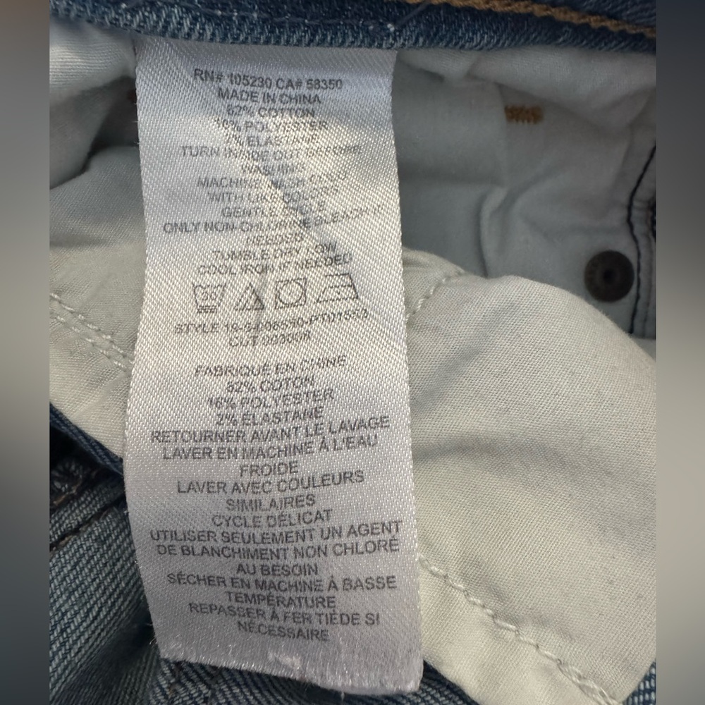 Current/Elliott Button-Fly Straight Leg Jeans 26 … - image 4